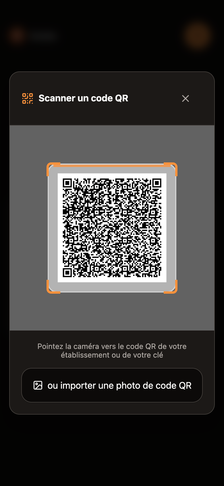 Le scanner, code dans le cadre